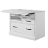 Shoreham Functional File Cabinet in Effortless White Finish by Parker House - SHO#442F-EFW - Image 3 of 0