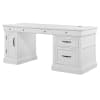Shoreham Pedestal Desk in Effortless White Finish by Parker House - SHO#480-3-EFW - Image 1 of 0