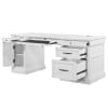 Shoreham Pedestal Desk in Effortless White Finish by Parker House - SHO#480-3-EFW - Image 2 of 0