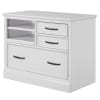 Shoreham Pedestal Desk in Effortless White Finish by Parker House - SHO#480-3-EFW - Image 3 of 0
