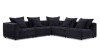 Recess 5 Piece Modular Sectional in Reptile Blue Fabric by Parker House - SREC-PACK5A-RPBL - Image 3 of 0