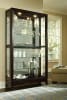 PFC Two Way Sldg Door Curio Chocolate Cherry Finish Display Cabinets by Pulaski - PUL-20661 - Image 1 of 0