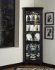 PFC Corner Curio Oxford Black Finish Display Cabinets by Pulaski - PUL-21220 - Image 1 of 0