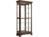 Accents Sliding Door Curio w/ Glass Shelves in Medium Wood Finish by Pulaski - PUL-P021768 - Image 1 of 0