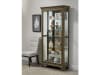 Accents Sliding Door Curio w/ Glass Shelves in Medium Wood Finish by Pulaski - PUL-P021768 - Image 2 of 0