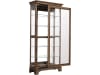 Accents Sliding Door Curio w/ Glass Shelves in Medium Wood Finish by Pulaski - PUL-P021768 - Image 4 of 0