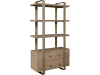 Accents Industrial Contemporary Book Shelf in Gray and Light Wood Finish by Pulaski - PUL-P301028 - Image 2 of 0