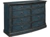 Accents 8 Drawer Dressing Chest in Blue Finish by Pulaski - PUL-P301651 - Image 1 of 0