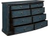 Accents 8 Drawer Dressing Chest in Blue Finish by Pulaski - PUL-P301651 - Image 5 of 0