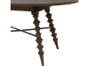 Revival Row 5 Piece Round Dining Room Set in Dark Wood Finish by Pulaski - PUL-P348-DR-K4 - Image 5 of 0