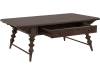 Revival Row 4 Piece Rectangular Cocktail Table w/ Drawer Set in Dark Wood Finish by Pulaski - PUL-P348250 - Image 3 of 0