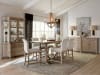 Higgins Street 7 Piece Gathering Trestle Dining Room Set in White and Beige Finish by Pulaski - PUL-P349-DR-K2 - Image 1 of 0
