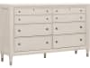 Ashby Place 8 Piece Queen Panel Bedroom Set in White and Beige Finish by Pulaski - PUL-P359-BR-K1 - Image 4 of 0