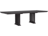 Quincy 7 Piece Pedestal Dining Room Set in Black and Soft Bronze Finish by Pulaski - PUL-P375-DR-K1-70-71 - Image 2 of 0