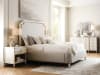 Grace Upholstered Queen Bed in White and Beige Finish by Pulaski - PUL-P377-BR-K1-B - Image 2 of 0