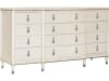 Grace Upholstered Queen Bed in White and Beige Finish by Pulaski - PUL-P377-BR-K1-B - Image 3 of 0