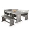 Alpine Grey 4 Piece Breakfast Nook Dining Room Set in Alpine Grey Finish by Sunny Designs - SD-0113AG - Image 1 of 0