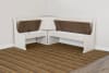 Pasadena 4 Piece Breakfast Nook Dining Room Set in Marble White and Buckskin by Sunny Designs - SD-0113MB - Image 3 of 0