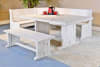 Bayside 4 Piece Breakfast Nook Dining Room Set in Marble White Finish by Sunny Designs - SD-0113MW - Image 1 of 0