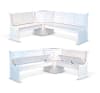 Bayside 4 Piece Breakfast Nook Dining Room Set in Marble White Finish by Sunny Designs - SD-0113MW - Image 5 of 0