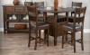 Homestead 5 Piece Counter Height Round Dining Room Set in Tobacco Leaf by Sunny Designs - SD-1013TL2-1429TL2-24 - Image 1 of 0