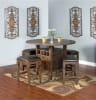 Homestead 5 Piece Counter Height Dining Set in Tobacco Leaf Finish by Sunny Designs - SD-1013TL2 - Image 1 of 0