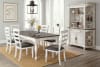Bourbon County 7 Piece Dining Room Set with Ladderback/Cushion Seat Chair by Sunny Designs - SD-1015FC-1432FC-C - Image 2 of 0