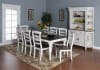 Bourbon County 7 Piece Dining Room Set with Ladderback/Wood Seat Chair by Sunny Designs - SD-1015FC-1432FC-W - Image 2 of 0