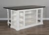 Carriage House 5 Piece Kitchen Island Table Set with Wood Seat Stool by Sunny Designs - SD-1016EC-1433EC-24 - Image 4 of 0