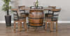 Doe Valley 5 Piece Round Pub Table Dining Room Set with Ladderback/Cushion Seat Barstool by Sunny Designs - SD-1038BU-1624BU-B24 - Image 1 of 0
