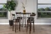 5 Piece Round Pub Table Dining Set with Barstool w/ Back & Swivel by Sunny Designs - SD-1127TL-42-1624TL2-B30 - Image 1 of 0