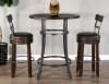 5 Piece Round Pub Table Dining Set with Barstool w/ Back & Swivel by Sunny Designs - SD-1127TL-42-1624TL2-B30 - Image 3 of 0