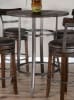 5 Piece Round Pub Table Dining Set with Barstool w/ Back & Swivel by Sunny Designs - SD-1127TL-42-1624TL2-B30 - Image 4 of 0