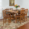 Sedona 7 Piece Dual Height Dining Room Set with Double Crossback/Cushion Seat Barstool by Sunny Designs - SD-1151RO2-1848RO2 - Image 1 of 0