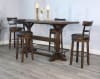 Homestead 5 Piece Pub Table Dining Room Set with Swivel Barstool by Sunny Designs - SD-1163TL-1624TL2-B30 - Image 1 of 0