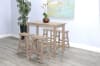 Marina 5 Piece Counter-Height Dining Room Set in Beach Pebble Finish by Sunny Designs - SD-1172BP-36-1768BP-24 - Image 1 of 0
