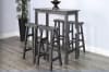 Marina 5 Piece Pub-Height Dining Room Set in Black Sand by Sunny Designs - SD-1172BS-42-1768BS-30 - Image 1 of 0