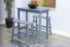 Marina 3 Piece Counter-Height Dining Room Set in Ocean Blue by Sunny Designs - SD-1172OB-36-1671OB-24 - Image 1 of 0