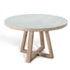 Rowan 5 Piece Round Dining Room Set in Light Grey and Wheat Finish by Sunny Designs - SD-1182LW-48-1425WE-H - Image 2 of 0