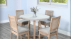 Rowan 5 Piece Round Dining Room Set in Light Grey and Wheat Finish by Sunny Designs - SD-1182LW-48-1426WE - Image 1 of 0