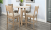 Rowan 5 Piece Round Counter Height Dining Room Set in Light Grey and Wheat by Sunny Designs - SD-1192LW-1506WE-24C - Image 1 of 0