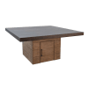 Boise 5 Piece Square Dining Room Set w/Storage in Tobacco Leaf Finish by Sunny Designs - SD-1208TB-1667BU - Image 3 of 0