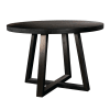 Mia 5 Piece Round Dining Room Set in Umbra Black and Wheat Finish by Sunny Designs - SD-1213UM-1527WE - Image 2 of 0