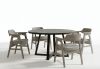 Mia 5 Piece Large Round Dining Room Set in Umbra Black and Wheat Finish by Sunny Designs - SD-1214UM-1527WE - Image 1 of 0