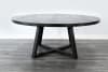 Mia 5 Piece Large Round Dining Room Set in Umbra Black and Wheat Finish by Sunny Designs - SD-1214UM-1527WE - Image 4 of 0