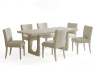 Liz 5 Piece Arched Leg Rectangular Dining Room Set in Bergen Oak Finish by Sunny Designs - SD-1218BO-1525BO - Image 1 of 0