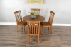 Sedona 5 Piece Drop Leaf Round Dining Room Set in Rustic Oak Finish by Sunny Designs - SD-1223RO2-1424RO2-CT - Image 1 of 0