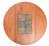 Sedona 5 Piece Drop Leaf Round Dining Room Set in Rustic Oak Finish by Sunny Designs - SD-1223RO2-1424RO2-CT - Image 3 of 0