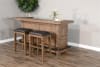 Doe Valley 3 Piece Bar Table Set with Cushion Seat Stool by Sunny Designs - SD-1963BU-1430BU-30 - Image 1 of 0