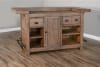 Doe Valley 3 Piece Bar Table Set with Cushion Seat Stool by Sunny Designs - SD-1963BU-1430BU-30 - Image 3 of 0